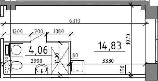 17 м², апартаменты-студия 5 400 000 ₽ - изображение 145