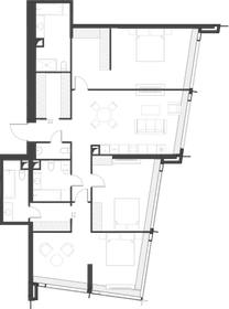 219 м², 3-комнатные апартаменты 125 535 176 ₽ - изображение 118