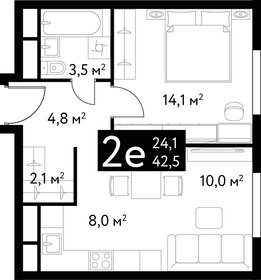 44,1 м², апартаменты-студия 38 800 000 ₽ - изображение 161