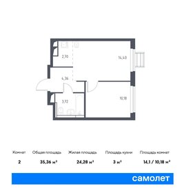 38 м², 1-комнатная квартира 6 150 000 ₽ - изображение 1