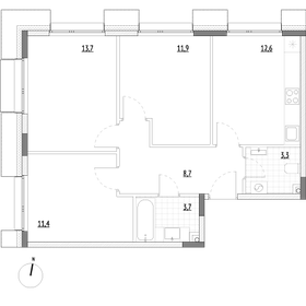 Квартира 65,3 м², 3-комнатные - изображение 2