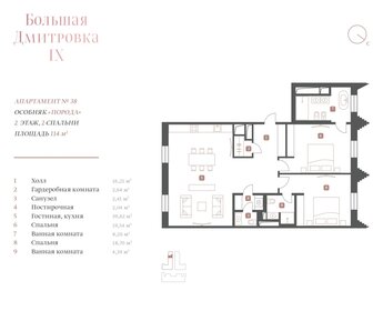 Квартира 113,6 м², 3-комнатные - изображение 1