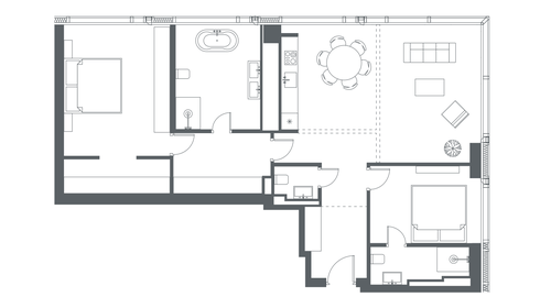 27,4 м², квартира-студия 16 749 600 ₽ - изображение 15