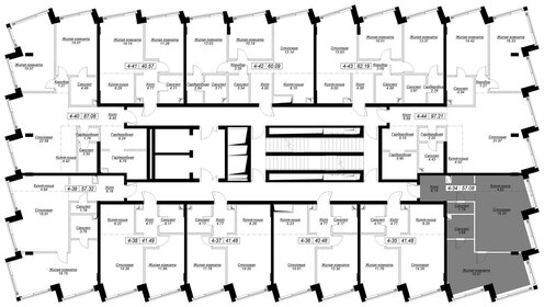 63,4 м², 2-комнатная квартира 39 240 940 ₽ - изображение 86