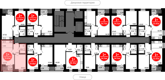 Квартира 35,7 м², 1-комнатная - изображение 2