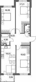 Квартира 86,6 м², 4-комнатная - изображение 1