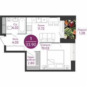 34,3 м², 1-комнатная квартира 11 141 700 ₽ - изображение 64