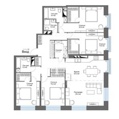Квартира 181,1 м², 5-комнатная - изображение 1