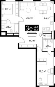 105,9 м², 4-комнатная квартира 64 764 100 ₽ - изображение 74