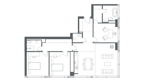 154,4 м², 4-комнатная квартира 72 500 000 ₽ - изображение 131