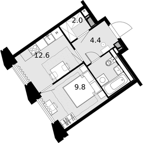 28 м², квартира-студия 9 000 000 ₽ - изображение 118