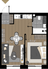 45 м², 1-комнатная квартира 23 700 000 ₽ - изображение 6