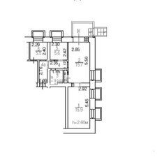 Квартира 52,8 м², 2-комнатные - изображение 2