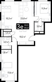 118 м², 3-комнатные апартаменты 71 200 000 ₽ - изображение 117