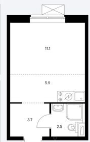 Квартира 23,2 м², 1-комнатная - изображение 1