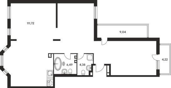 Квартира 128,2 м², 4-комнатная - изображение 1