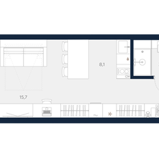 Квартира 32,2 м², студия - изображение 2