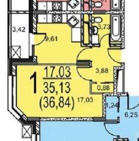 41 м², 1-комнатная квартира 12 700 000 ₽ - изображение 21