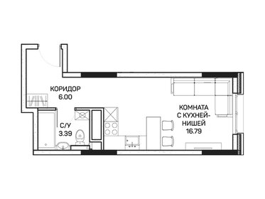 Квартира 26,2 м², студия - изображение 1