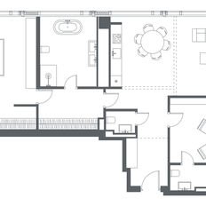 Квартира 116,2 м², 2-комнатная - изображение 2