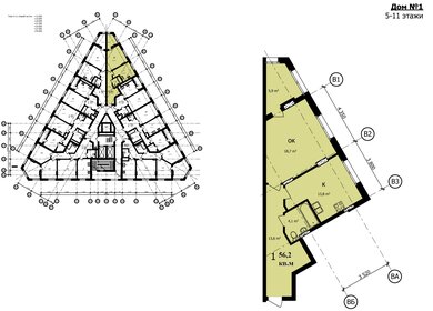 65,1 м², 3-комнатная квартира 7 200 000 ₽ - изображение 109