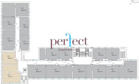 Квартира 73,3 м², 3-комнатные - изображение 2