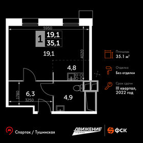 34,7 м², 1-комнатные апартаменты 13 437 922 ₽ - изображение 100