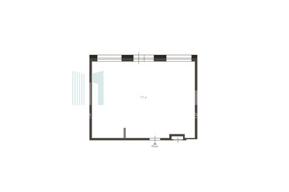 Квартира 77,4 м², 2-комнатная - изображение 1
