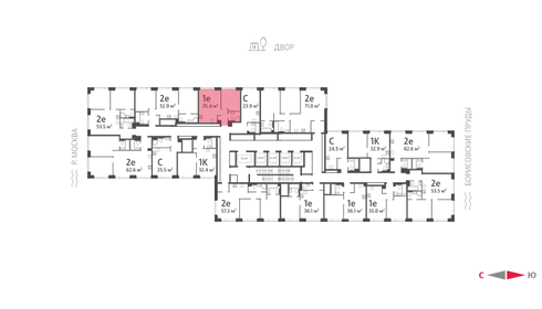 35,5 м², 1-комнатная квартира 15 658 766 ₽ - изображение 89