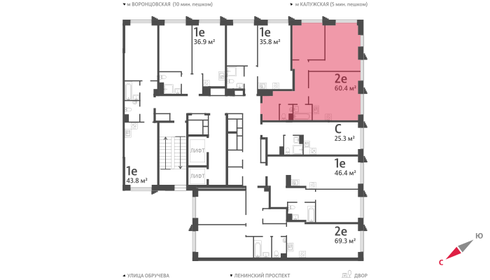 63 м², 3-комнатная квартира 19 980 000 ₽ - изображение 134