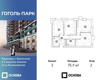 80 м², 3-комнатная квартира 12 300 000 ₽ - изображение 164