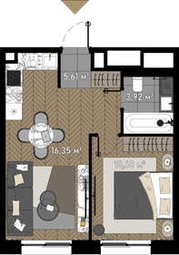 44,7 м², 1-комнатные апартаменты 18 700 000 ₽ - изображение 170