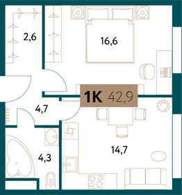 41,2 м², 2-комнатная квартира 19 900 000 ₽ - изображение 88