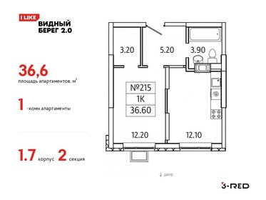 33 м², 1-комнатная квартира 6 350 000 ₽ - изображение 140