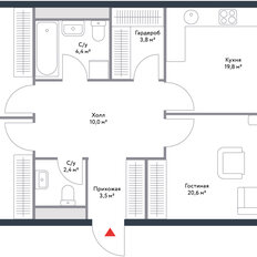 Квартира 93,6 м², 3-комнатная - изображение 1