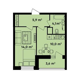 45,3 м², 2-комнатная квартира 11 011 000 ₽ - изображение 110