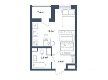 40 м², 2-комнатная квартира 13 700 000 ₽ - изображение 83