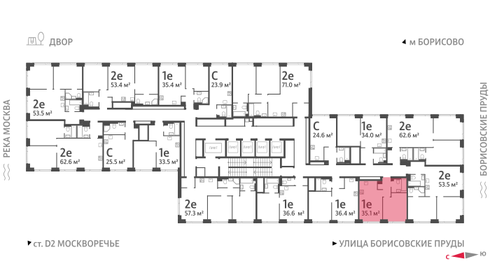 35,5 м², 1-комнатная квартира 15 658 766 ₽ - изображение 75