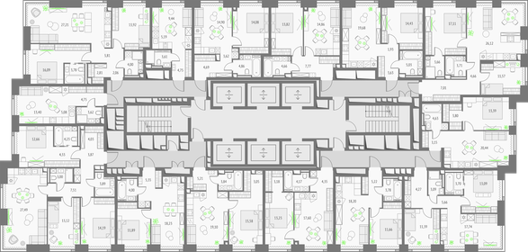 52,8 м², 1-комнатные апартаменты 23 000 000 ₽ - изображение 111