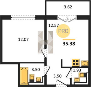 Квартира 50,4 м², 1-комнатная - изображение 3
