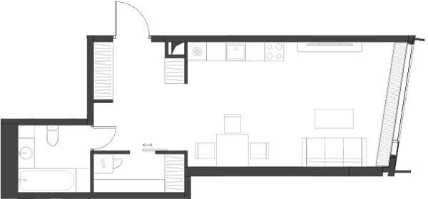 Квартира 43,8 м², студия - изображение 2