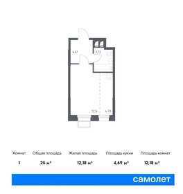 25 м², апартаменты-студия 7 500 000 ₽ - изображение 12