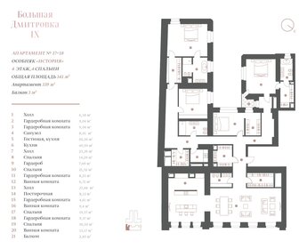 Квартира 340,8 м², 5-комнатные - изображение 1