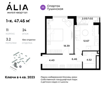 50 м², 1-комнатные апартаменты 25 000 000 ₽ - изображение 172