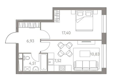 37,9 м², 1-комнатная квартира 14 500 000 ₽ - изображение 115