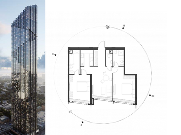 Квартира 77,3 м², 2-комнатная - изображение 1