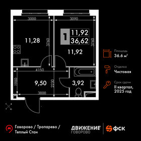 38,1 м², 1-комнатная квартира 15 300 000 ₽ - изображение 114