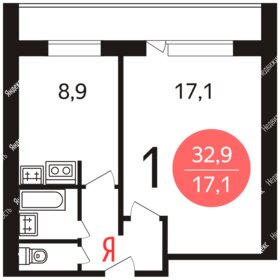 30,2 м², 1-комнатная квартира 10 390 000 ₽ - изображение 102