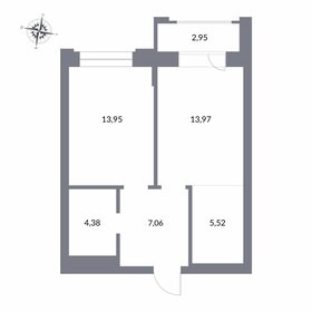 56 м², 3-комнатная квартира 6 590 000 ₽ - изображение 156