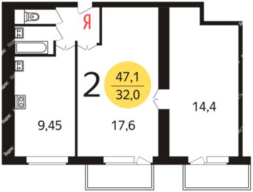 40 м², 2-комнатная квартира 10 700 000 ₽ - изображение 72